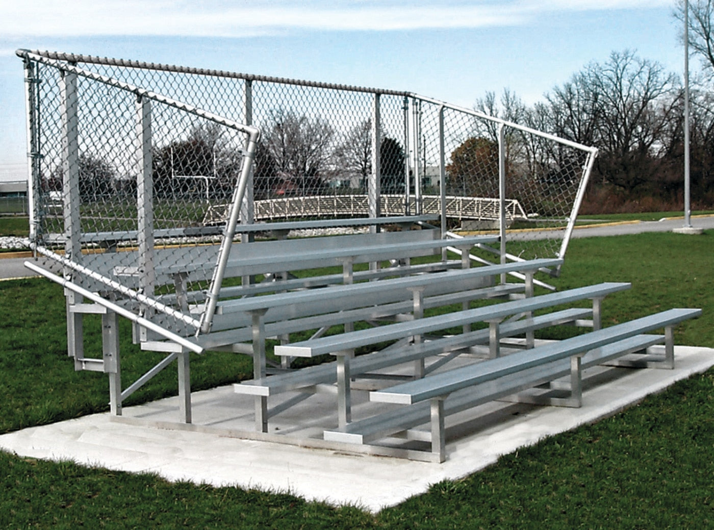 4 ROW 15' DELUXE STANDARD ALUMINUM BLEACHER – Practice Partner®