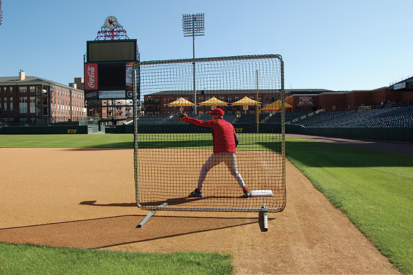 ProCage™ Premium 1st Base/ Fungo Protective Screen 7ftx7ft w/Net
